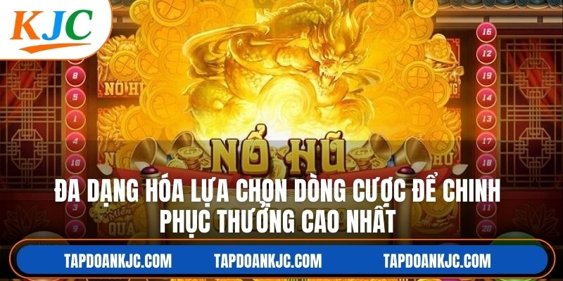Đa dạng hóa lựa chọn dòng cược để chinh phục thưởng cao nhất